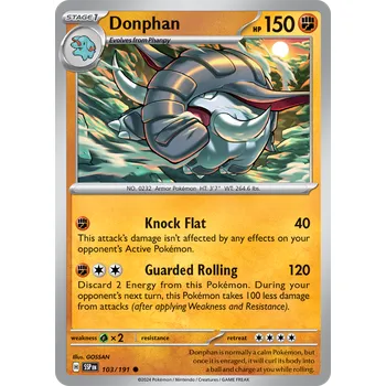 Karetní hra Donphan 103/191 - Surging Sparks Typ karty: Reverse Holo