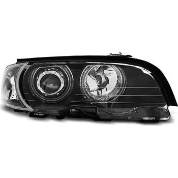 Přední světlomet TUNING-TEC Přední světla BMW E46 Coupe 4.99-3.03 Angel Eyes - černá CCFL