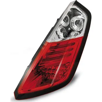 Zadní světlomet TUNING-TEC Zadní světla Fiat Grande Punto 05-09 - krystal/červené LED