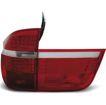 Zadní světlomet TUNING-TEC Zadní světla BMW X5 E70 07-10 - červené/krystal LED