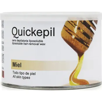 Přípravek na depilaci a epilaci Quickepil depilační vosk medová plechovka 400 ml
