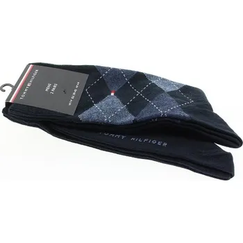 Pánské ponožky TOMMY HILFIGER Pánské modré ponožky 2 páry 100001495-2P-322 Velikost 39/42