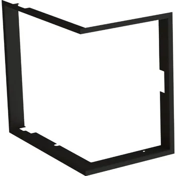 Krbová vložka Zazdívací rámeček 1x90° hloubka 60mm, černý, BeF Therm (V) 6 CP/CL