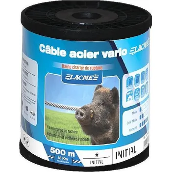 Ohradník Ohradníkové ocelové lanko Lacme VARIO 500 m