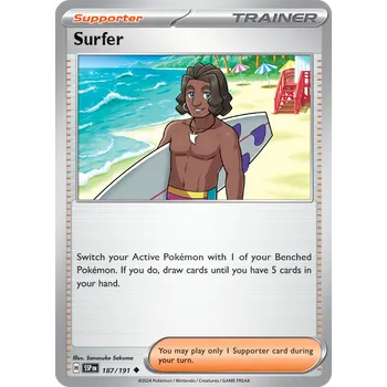 Karetní hra Surfer 187/191 - Surging Sparks Typ karty: Non-Holo