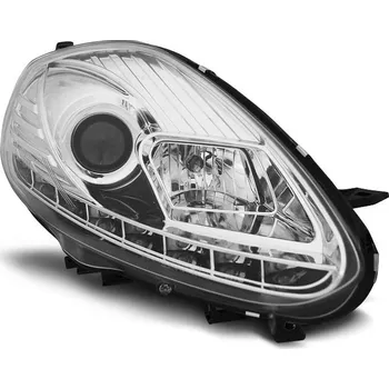 Přední světlomet TUNING-TEC Přední světla Fiat Punto EVO 10.09-12 chrom DRL LED