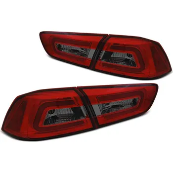 Zadní světlomet TUNING-TEC Zadní světla Mitsubishi Lancer 8 sedan 08-11 - červené/kouřové LED BAR