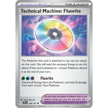 Sběratelská karetní hra Technical Machine: Fluorite 188/191 - Surging Sparks Typ karty: Reverse Holo