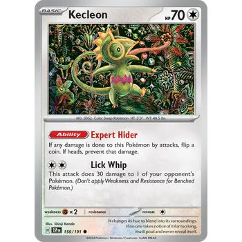 Karetní hra Kecleon 150/191 - Surging Sparks Typ karty: Non-Holo