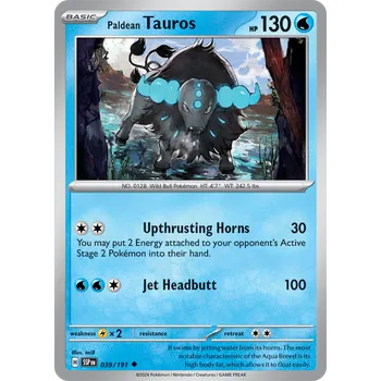 Sběratelská karetní hra Paldean Tauros 039/191 - Surging Sparks Typ karty: Non-Holo