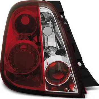 Zadní světlomet TUNING-TEC Zadní světla Fiat 500 07+ červený/krystal