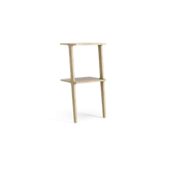 Noční stolek Libri, povrch Jasan černý mořený