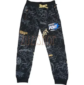 Chlapecké bavlněné tepláky Kugo - vel. 146 černé- černý zip