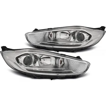 Přední světlomet TUNING-TEC Přední světla Ford Fiesta MK7 13- chrom LED DRL