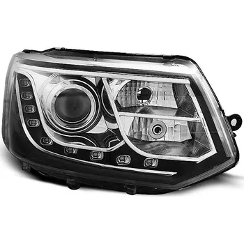 Přední světlomet TUNING-TEC Přední světla VW T5 10+ s homologovaným denním svícením - černé