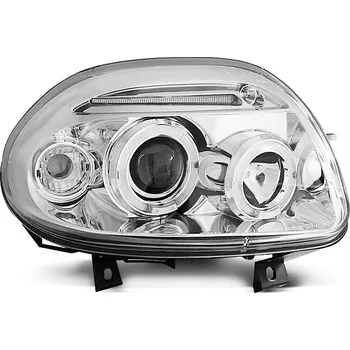 Přední světlomet TUNING-TEC Přední světla Renault Clio II 98-01 Angel Eyes - chrom 1