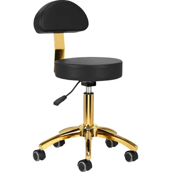 Kosmetická stolička AM-304G zlatá černá
