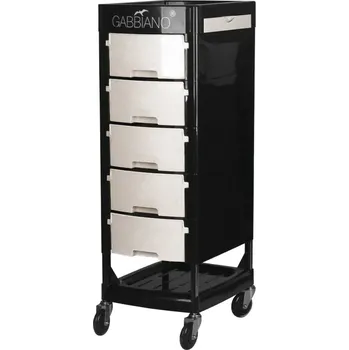 Kadeřnické křeslo Gabbiano kadeřnický asistent FT65 černá/bílá