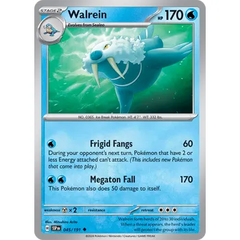 Karetní hra Walrein 045/191 - Surging Sparks Typ karty: Reverse Holo