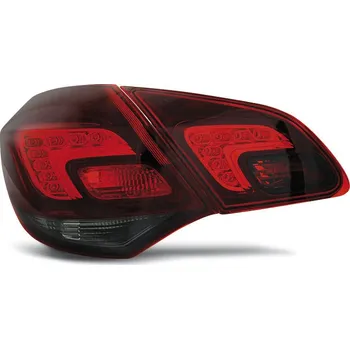 Zadní světlomet TUNING-TEC Zadní světla Opel Astra J HTB 09+ červená/ krystal