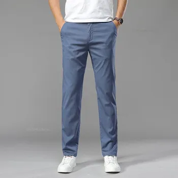 Pánské oblečení Pánské kalhoty v klasických barvách Barva: Tmavě Modrá, Velikost: 40