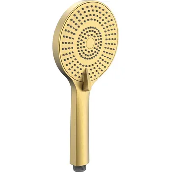 Sprchová hlavice Sapho ruční masážní sprcha, 3 režimy sprchování, průměr 120 mm, SK879GB ABS/zlato mat