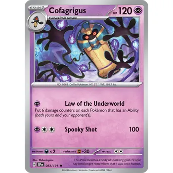 Karetní hra Cofagrigus 083/191 - Surging Sparks Typ karty: Holo