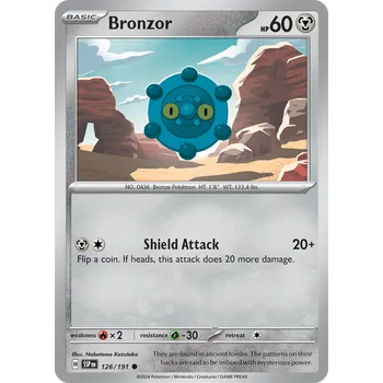 Karetní hra Bronzor 126/191 - Surging Sparks Typ karty: Non-Holo