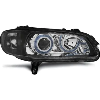 Přední světlomet TUNING-TEC Přední světla Opel Omega B 94-99 Angel Eyes - černé 1