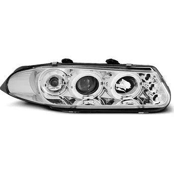 Přední světlomet TUNING-TEC Přední světla Rover 200 95-00, Angel Eyes - chrom