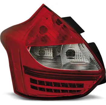 Zadní světlomet TUNING-TEC Zadní světla Ford Focus III 11- hatchback - červené/krystal LED