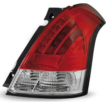 Zadní světlomet TUNING-TEC Zadní světla Suzuki Swift 05-10 - krystal/červené LED