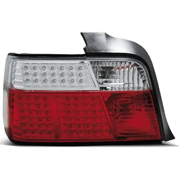 Zadní světlomet TUNING-TEC Zadní světla BMW E36 Lim. 92-98 - krystal/červené LED