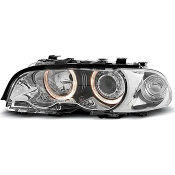 Přední světlomet TUNING-TEC Přední světla BMW E46 Coupe Cabrio 99-01 Angel Eyes - chrom