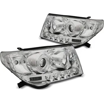 Přední světlomet TUNING-TEC Přední světla Toyota Land Cruiser FJ200 07-12 Angel Eyes chrom