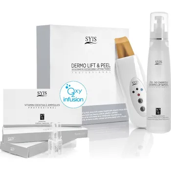 Elektrický čistič pleti Spotřebič Syis. Dermo Lift&amp;Peel skin scrubber golden spatula + Syis cosmetics