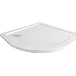 Čtvrtkruhová sprchová vanička R550, 90x90x4 cm, SMC, bílá, včetně sifonu
