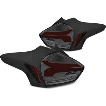 Zadní světlomet TUNING-TEC Zadní světla Ford Focus III 15-18 hatchback - červené/kouřové LED BAR SEQ I