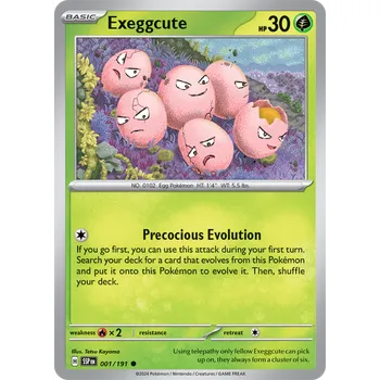 Karetní hra Exeggcute 001/191 - Surging Sparks Typ karty: Non-Holo