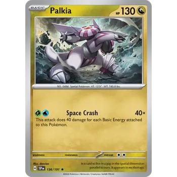 Karetní hra Palkia 136/191 - Surging Sparks Typ karty: Holo
