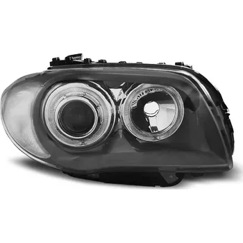 Přední světlomet TUNING-TEC Přední světla BMW 1 E87, E81 04-11 Angel Eyes - šedé