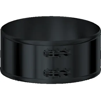 Komín Spojka nerezových dílů černá 150/30 mm