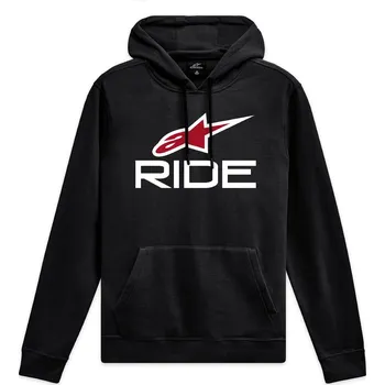 Pánská mikina Mikina Alpinestars Ride Hoodie 4 černo-bílo-červená 2XL
