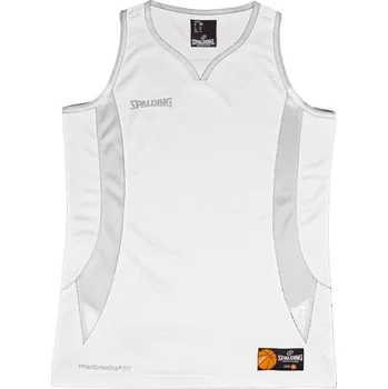 Dres Spalding Jam Tank Top 40221001-whitesilvergrey Velikost L