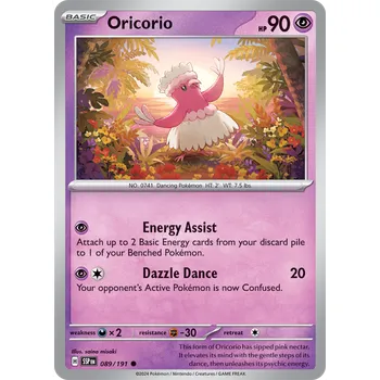 Karetní hra Oricorio 089/191 - Surging Sparks Typ karty: Non-Holo