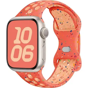 Řemínek na hodinky AW Sportovní řemínek na Apple Watch - Žhavě oranžový Šířka uchycení řemínku: 44/45/46/49mm, Barva: Žhavě oranžový IR-AWGW-0179