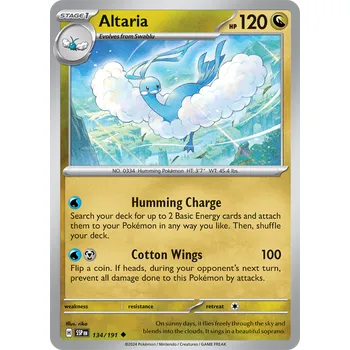 Karetní hra Altaria 134/191 - Surging Sparks Typ karty: Non-Holo