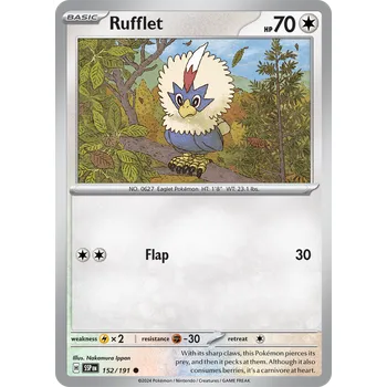 Karetní hra Rufflet 152/191 - Surging Sparks Typ karty: Non-Holo