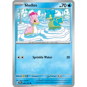 Karetní hra Shellos 046/191 - Surging Sparks Typ karty: Non-Holo