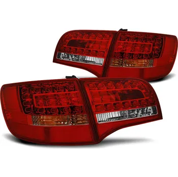 Zadní světlomet TUNING-TEC Zadní světla Audi A6 C6 05-08 combi - červené/krystal LED